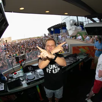 Armin Van Buuren Performing at HQ2 Beach Club